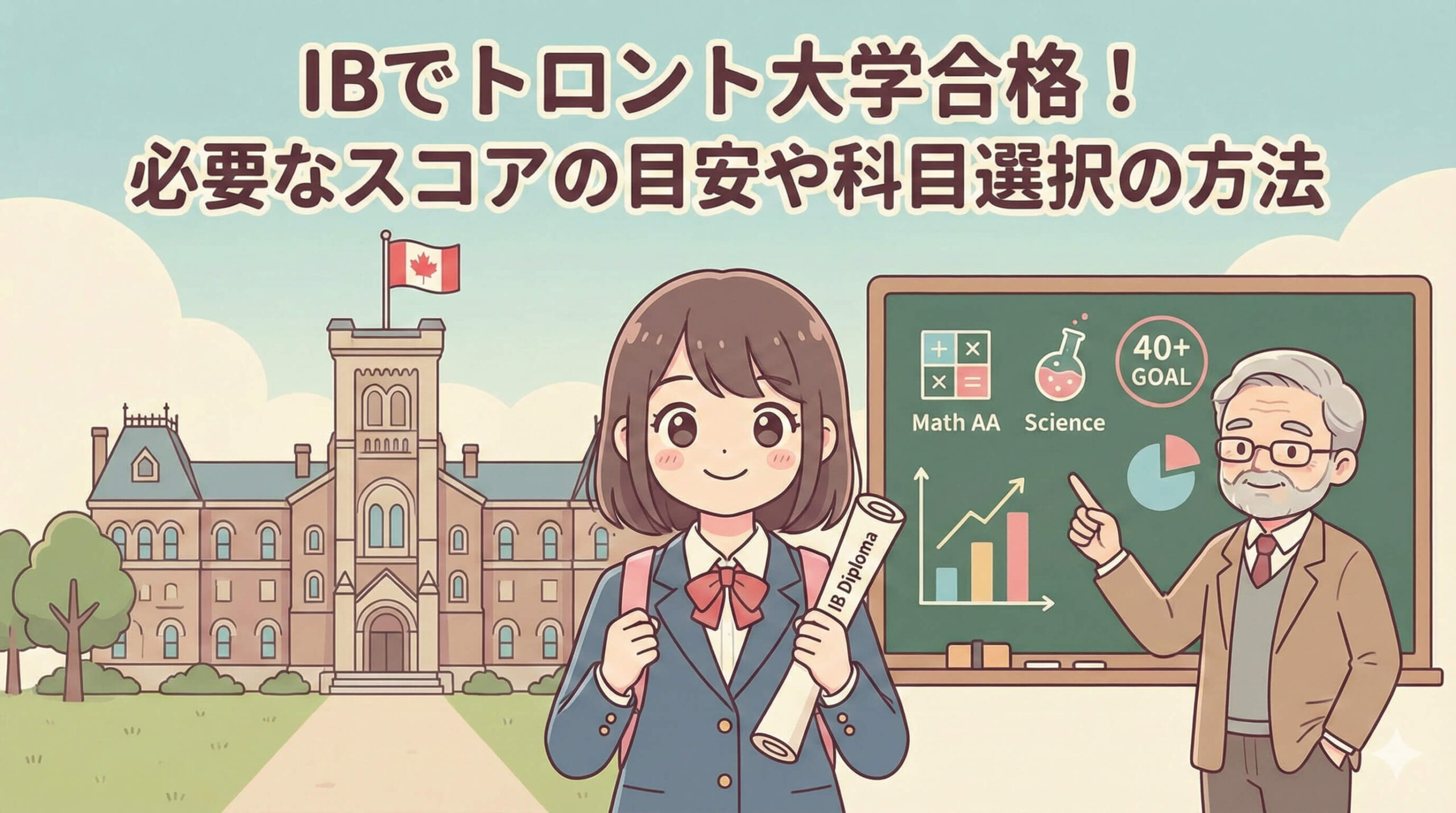 IBでトロント大学合格！必要なスコアの目安や科目選択の方法